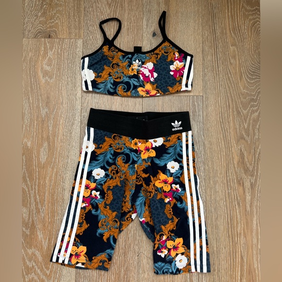 adidas Tops - Adidas Crop Top & Shorts Set